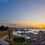 Tramonto sul porto di Ancona